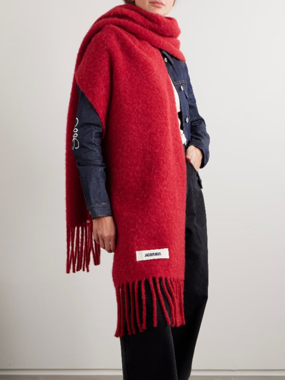 BNWT AW25 JACQUEMUS L ECHARPE CARRO SCARVES RED